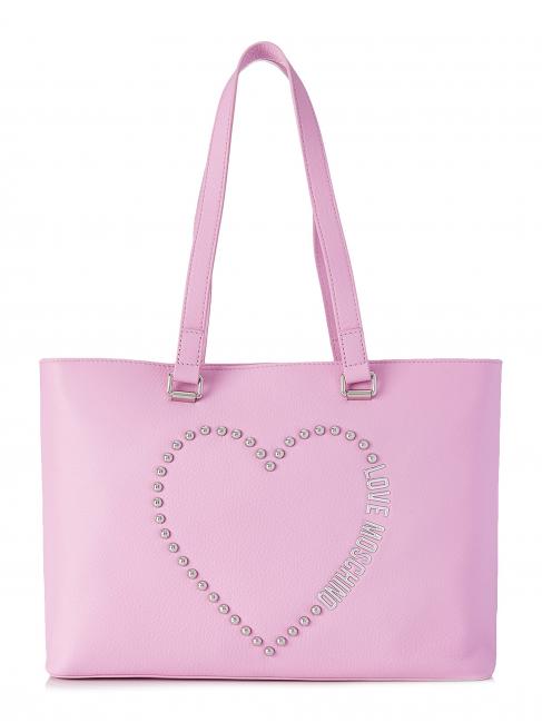 LOVE MOSCHINO Shopping Bag in pelle  mauve - Sacs pour Femme