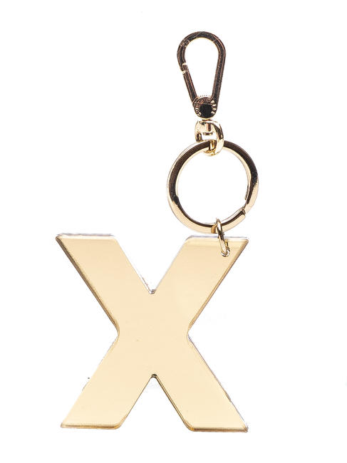 COCCINELLE  Porte-clés Charm "X" ALPHABET LOVERS platine - Porte-clés
