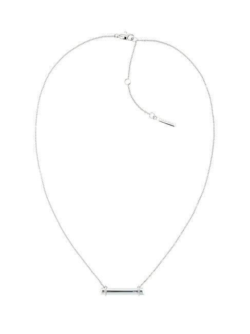 CALVIN KLEIN SCULPTURAL Collier avec barre logo acier - Colliers