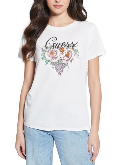 GUESS GRAPE WINE T-shirt avec imprimé blanc pur - T-shirt
