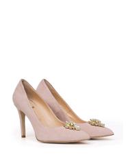 ANNA VIRGILI CATIA1988 Décolleté en cuir suédé avec application bijou - Chaussures Femme