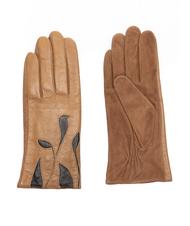 TOSCA BLU guanto con foglie a contrasto  - Gants