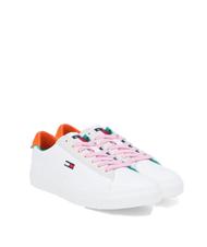 TOMMY HILFIGER   Baskets basses &eacute;crue - Chaussures Femme - 1
