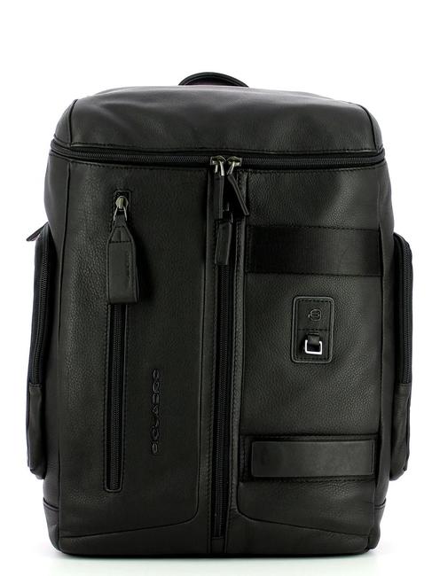PIQUADRO DIONISIO 14.1 "sac à dos pour ordinateur portable en cuir Noir - Sacs à dos pour ordinateur portable