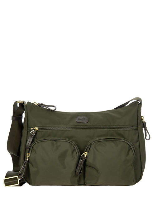 BRIC’S X-BAG Sac à bandoulière, extensible olive / marron foncé - Sacs pour Femme