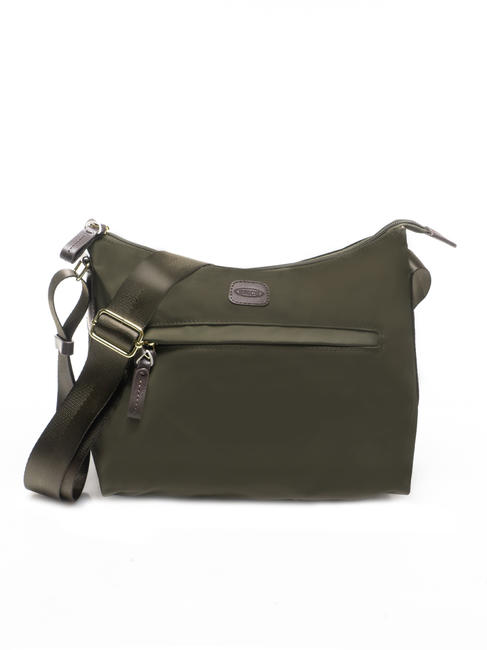 BRIC’S X-BAG S sac d'épaule olive / marron foncé - Sacs pour Femme