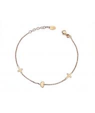 AMEN PREGA E AMA Bracelet en argent rose - Bracelets