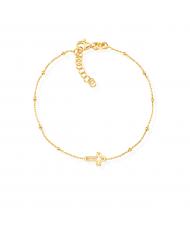 AMEN PREGA E AMA Bracelet en argent dor&eacute; or - Bracelets - 1