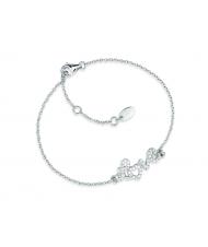 AMEN LOVE Bracelet en argent rhodi&eacute; et zirconiums blancs rhodium - Bracelets - 1