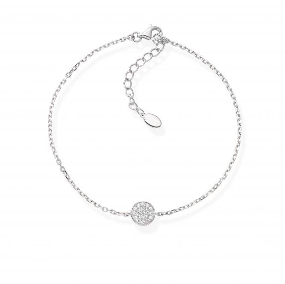 AMEN DIAMONDS Bracelet en argent rhodié et zirconiums blancs rhodium - Bracelets