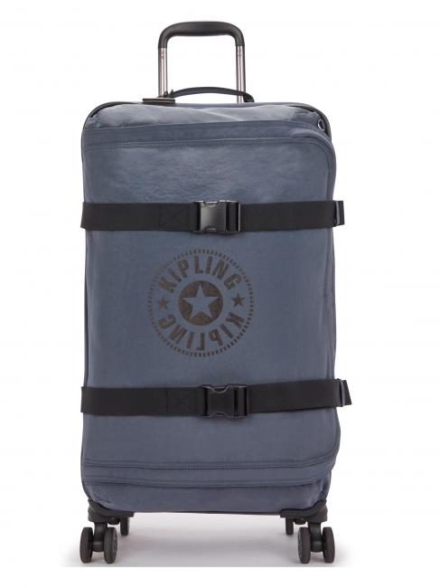 KIPLING SPONTANEOUS Chariot de taille moyenne combo ardoise grise - Valises Semi-rigides