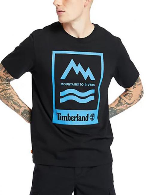 TIMBERLAND PRINT BADGE T-shirt en cotton NOIR - T-shirt