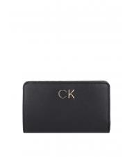 CALVIN KLEIN RE-LOCK FRENCH Portefeuille moyen cknoir - Portefeuilles Femme - 1