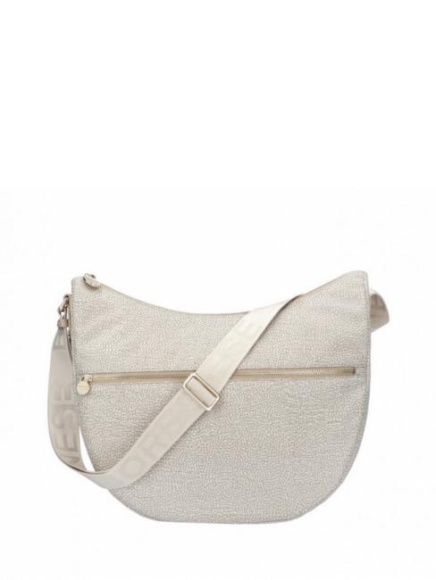 BORBONESE BORBONAIS Sac Hobo LUNA, moyen sable - Sacs pour Femme