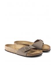 BIRKENSTOCK MADRID BIRKIBUC Sandale pantoufle mocca - Chaussures unisexe - 1