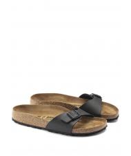 BIRKENSTOCK MADRID BIRKO FLOR Sandale pantoufle noir - Chaussures unisexe - 1