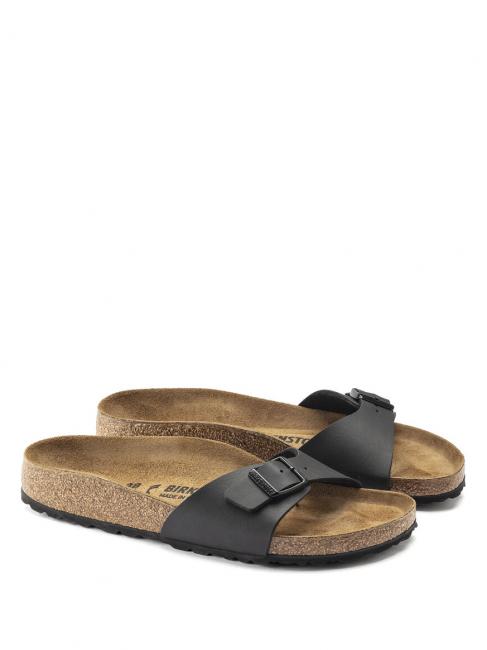 BIRKENSTOCK MADRID BIRKO FLOR Sandale pantoufle noir - Chaussures unisexe