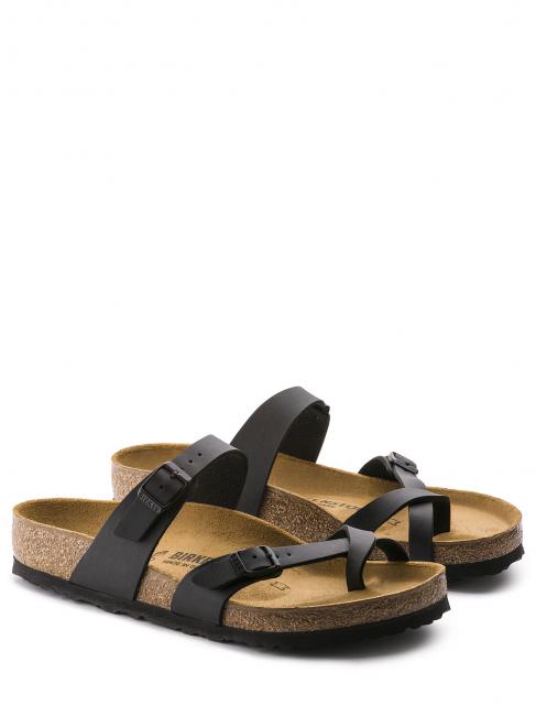 BIRKENSTOCK MAYARI BIRKO-FLOR Sandale pantoufle à tongs noir - Chaussures unisexe