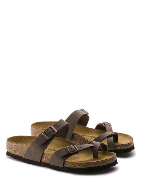 BIRKENSTOCK MAYARI Sandale pantoufle à tongs mocca - Chaussures unisexe