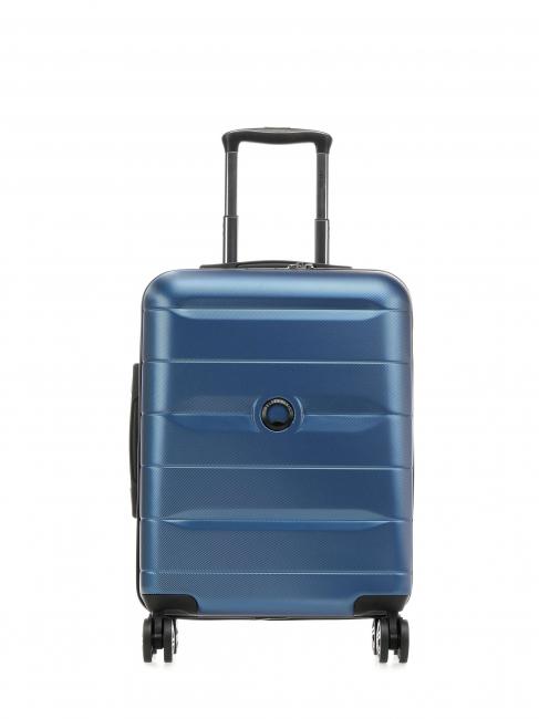 DELSEY COMETE + Chariot à bagages à main Spinner glace bleue - Valises cabine