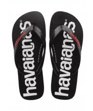 HAVAIANAS TOP LOGOMANIA 2 Tongs ROUGE RUBIS - Chaussures Femme - 1