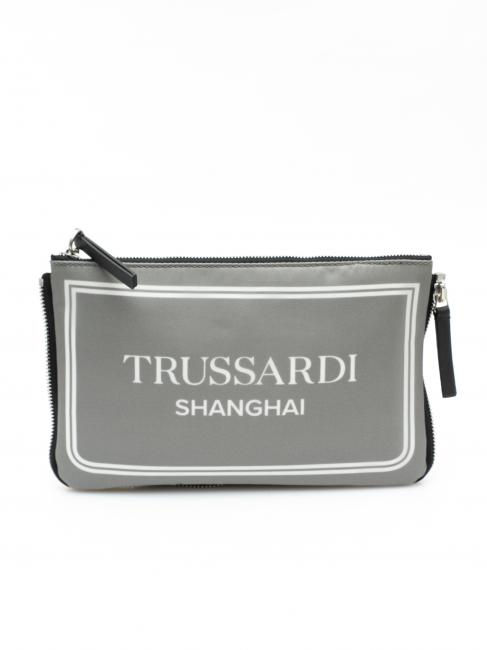 TRUSSARDI CITY POCKET Pochette à main gris shanghai - Sacs pour Femme