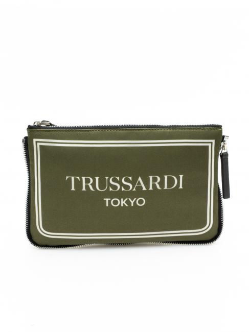 TRUSSARDI CITY POCKET Pochette à main vert tokyo - Sacs pour Femme