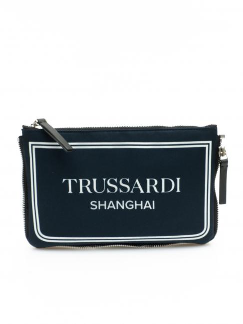 TRUSSARDI CITY POCKET Pochette à main bleu de shanghai - Sacs pour Femme