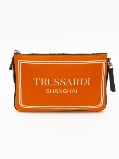 TRUSSARDI CITY POCKET Pochette à main orange de shanghai - Sacs pour Femme