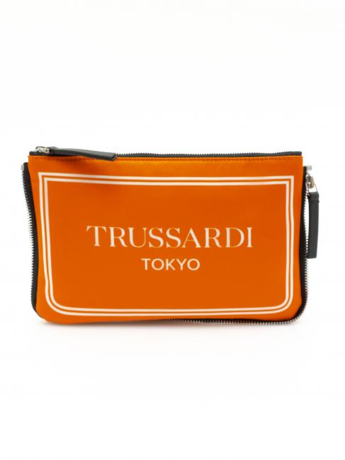 TRUSSARDI CITY POCKET Pochette à main orange de tokyo - Sacs pour Femme