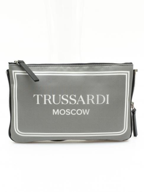 TRUSSARDI CITY POCKET Pochette à main gris de Moscou - Sacs pour Femme
