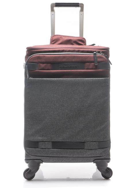 PIQUADRO Chariot TBM Spinner, port PC 15,6 " gris rouge - Valises cabine