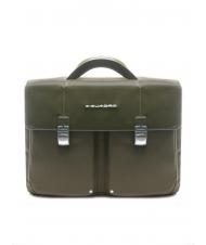 PIQUADRO CAMPIONARIO - LINK 2  Mallette PC 15,6" VERT - Porte Documents Travail - 1