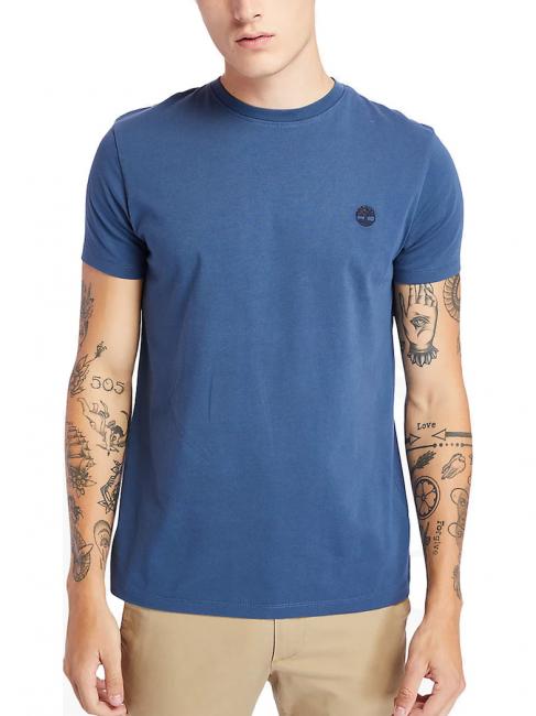 TIMBERLAND SS DUNRIVER CREW T-shirt en cotton denim foncé - T-shirt