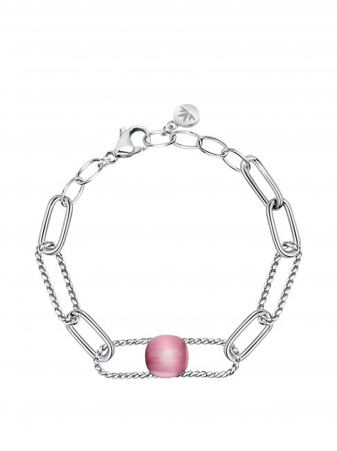 MORELLATO 1930 Bracelet en acier avec oeil de chat fuchsia - Bracelets