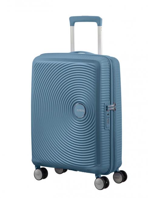 AMERICAN TOURISTER Valise Ligne SOUNDBOX, valise cabine, extensible bleu pierre - Valises cabine