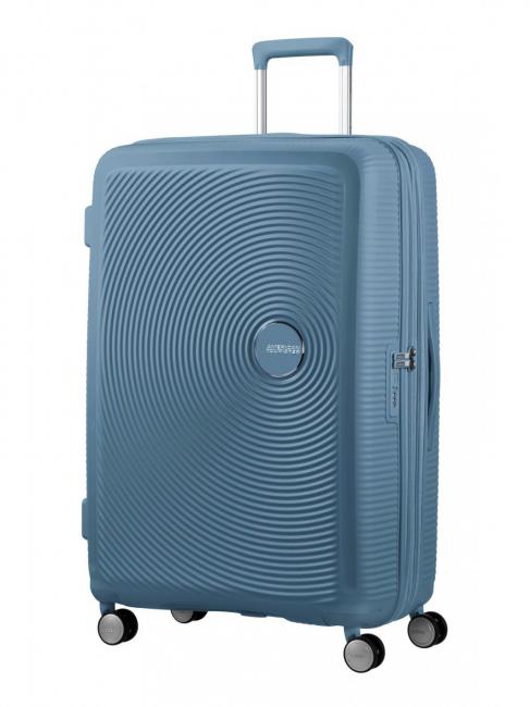 AMERICAN TOURISTER Valise Ligne SOUNDBOX. taille grande. extensible bleu pierre - Valises Rigides