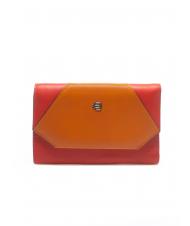 PIQUADRO MUSE Porte-feuille en cuire Orange - Portefeuilles Femme - 1