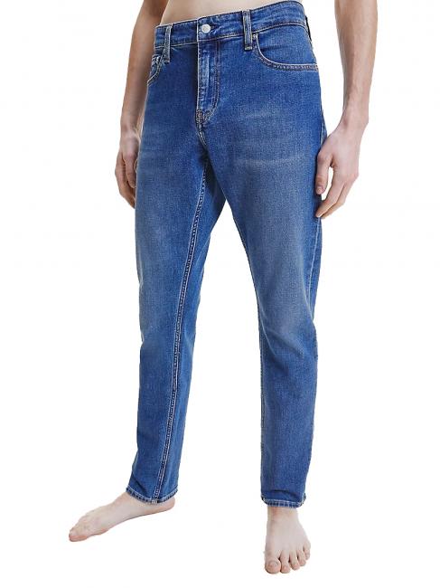 CALVIN KLEIN Jeans slim mid blue denim   bleubl - Jeans