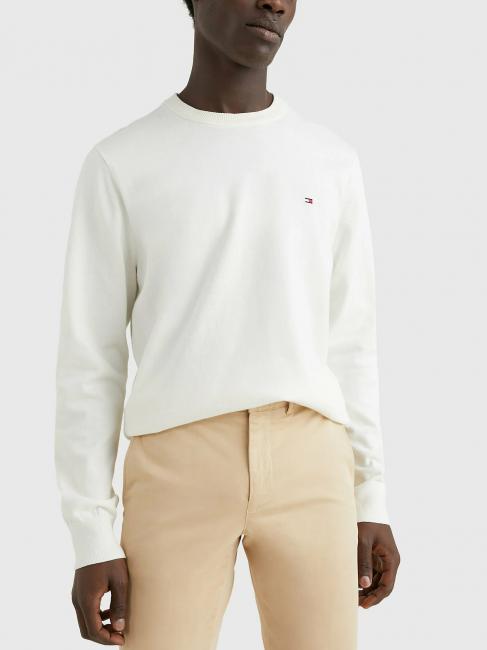 TOMMY HILFIGER 1985 CREW Sweat-shirt en coton mélangé ivoire - Pulls pour hommes