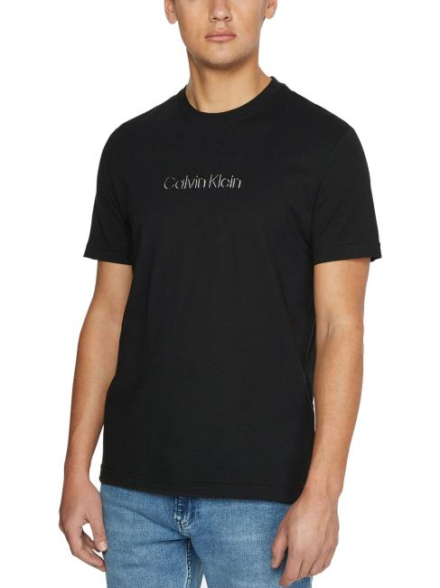 CALVIN KLEIN MULTI COLOR LOGO T-shirt en cotton Ck Noir - T-shirt
