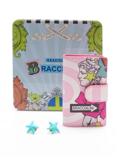 BRACCIALINI GIFT BOX Boucles d'oreilles et porte-clés Noir - Boucles d'oreilles