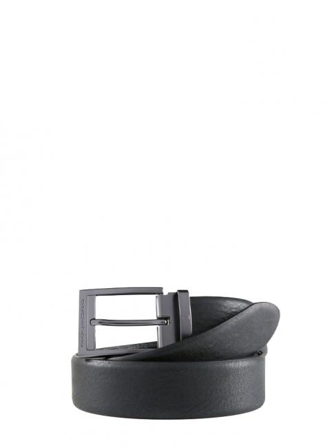 PIQUADRO TALLIN Ceinture raccourcissable personnalisée en cuir Noir - Ceintures