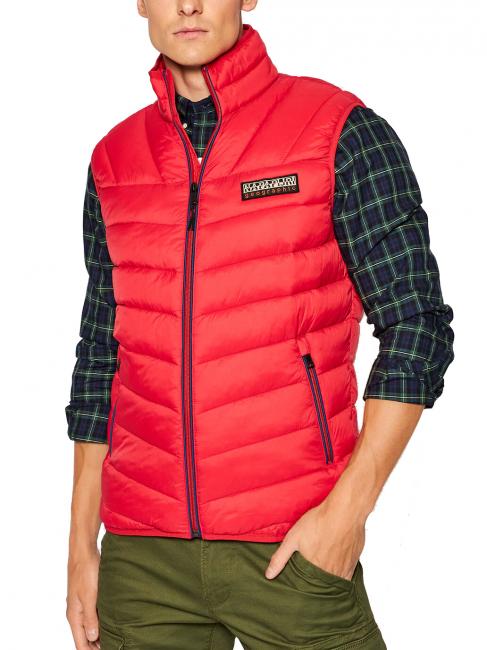 NAPAPIJRI AERONS V 2 Veste sans manches tango rouge - Vestes sans manches pour hommes