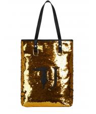 TRUSSARDI T WOW Sac cabas &agrave; &eacute;paules verticales Or / Noir - Sacs pour Femme - 1