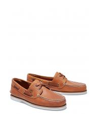 TIMBERLAND Classic Boat 2 Eye Chaussures bateau en cuir chamois &agrave; l'abricot - Chaussures Homme - 1