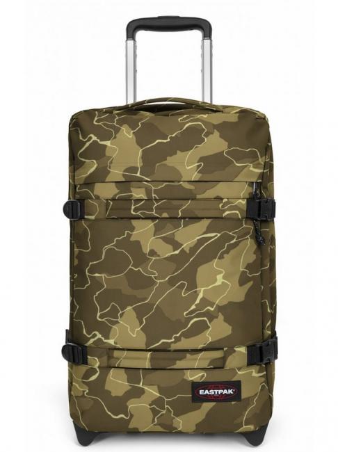 EASTPAK TRANSIT'R S Chariot à bagages à main camouflage kaki - Valises cabine