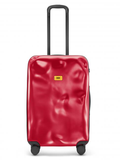 CRASH BAGGAGE ICON Chariot de taille moyenne rouge - Valises Rigides