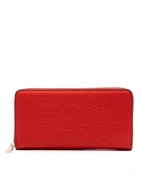 ROCCOBAROCCO MOLLY Grand portefeuille zippé rouge - Portefeuilles Femme