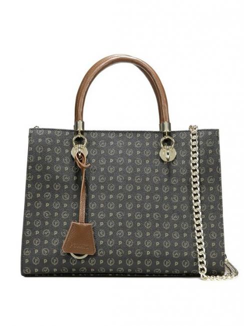 POLLINI Tapiro Sac à main bandoulière brun noir - Sacs pour Femme